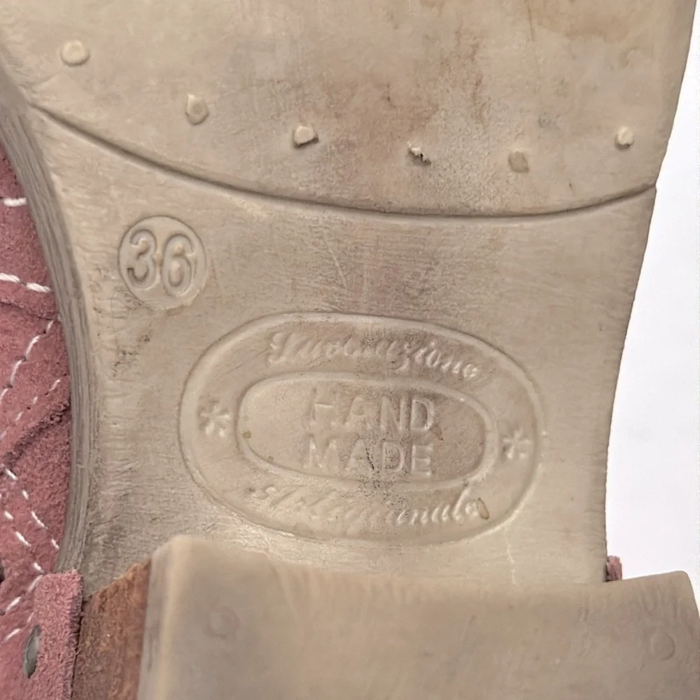 Sundance | Etta Cowboy Western Side Zip Suede Short Boots Pink (EU 36/US 6.5) - Picture 14 of 16